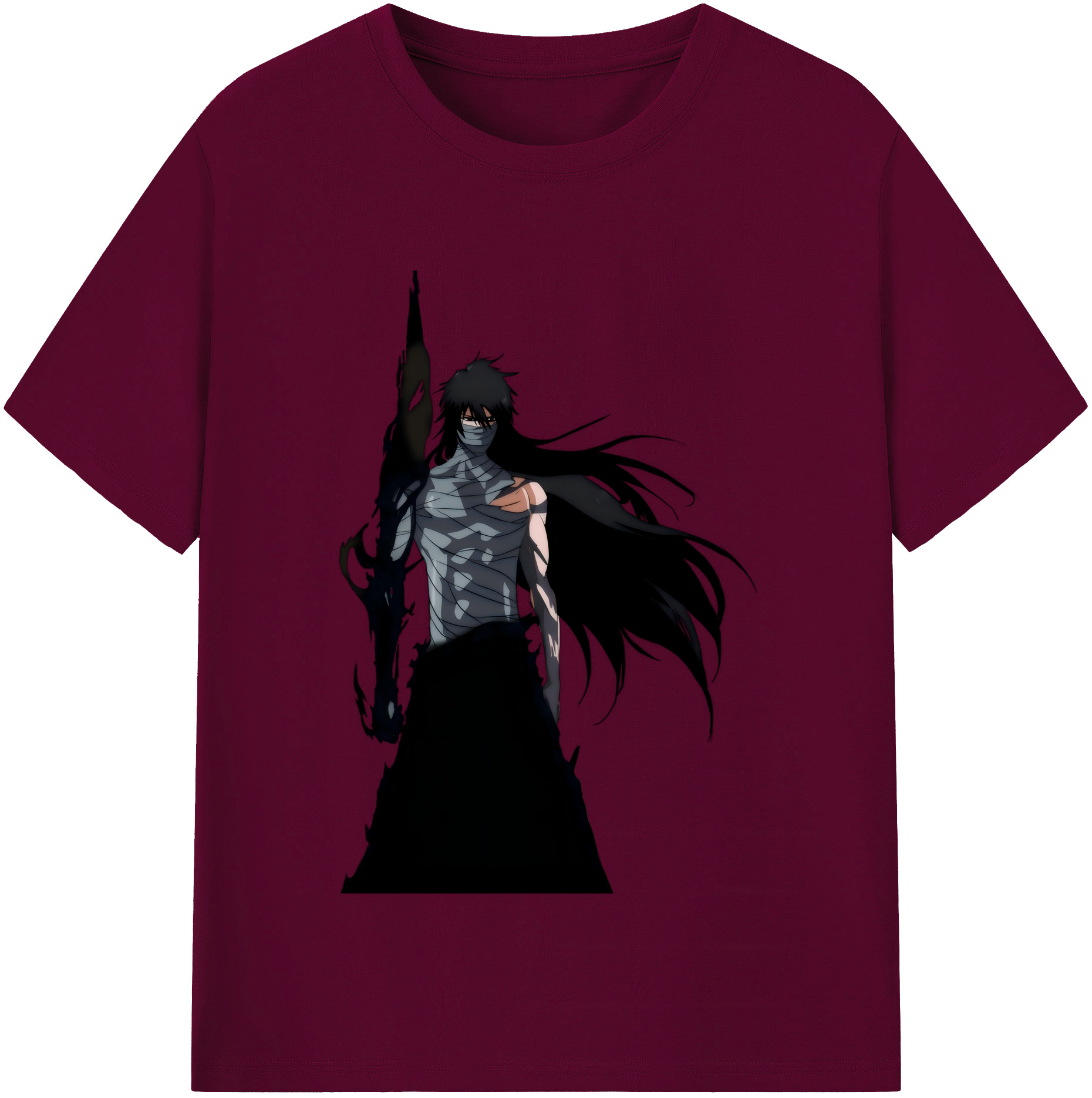 （画像用） ブリーチ 黒崎一護（くろさき いちご）BLEACH Kurosaki Ichigo レディースカジュアルプリントTシャツ（綿100％）